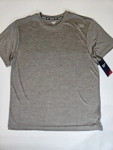 Reebok Athletic T-Shirt Mens Large Driftwood Moisture Wicking Training Tee NEW - Picture 1 of 7