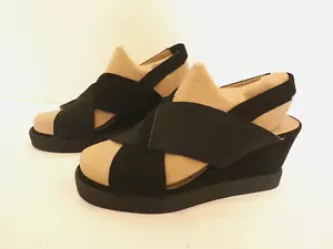 New! Journey Collection Ronnie Black Open Toe Sandals 3" Heel Size 6.5 - Picture 1 of 8