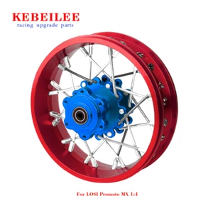 KEBEILEE CNC Aluminum Rear Wheel V2 For LOSI Promoto MX motorcycle 1:4 Red - Picture 1 of 20
