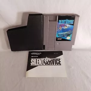 Nintendo NES Silent Service mit Handbuch & Staubschutz GETESTET & GARANTIERT! - Bild 1 von 3