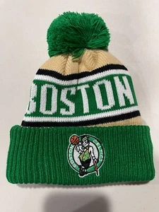 Beanie Boston Celtics Hats Puff Winter Knit Hat Cap Toboggan USA New Era Caps. - Picture 1 of 7