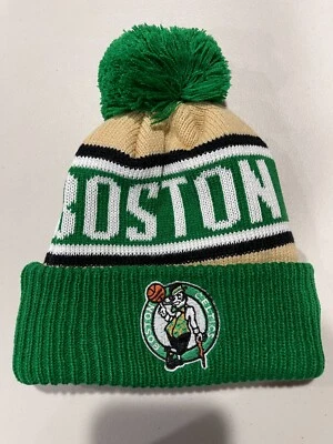 Beanie Boston Celtics Hats Puff Winter Knit Hat Cap Toboggan USA New Era Caps. - Изображение 1 из 4