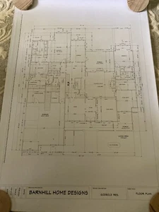 Farmhouse Home Plan 3 Sets Prints+2 SC Structural Eng  3100+ Sq Ft 3-4 BR Unused - Picture 1 of 12
