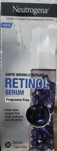 Neutrogena Capsule Siero al Retinolo Rapido Riparazione Rughe - 30 Conteggi - Foto 1 di 1