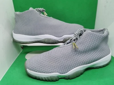 Tênis de basquete Nike Air Jordan Future masculino tamanho 12 cinza lobo branco - Imagem 1 de 4