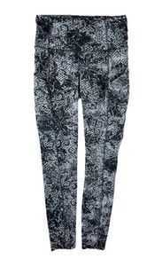 Lululemon Fast Free 7/8 Apretado II Nulux 25" Serigrafía Starlight Negro Multi Talla 4 - Imagen 1 de 11