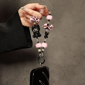 Fashion Leopard Print Bow Keychain Kawaii Couples Keychain Bag Accessories - Photo 1 sur 10