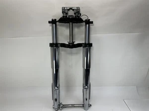 Harley-Davidson 2011 Road Glide CVO Forks Triple Tree Front Suspension Chrome - Picture 1 of 12