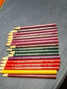 BLAISDELL New Way Peel Eraser 536-T & China-marker Lot 17 Pencils Vtg - Picture 1 of 4