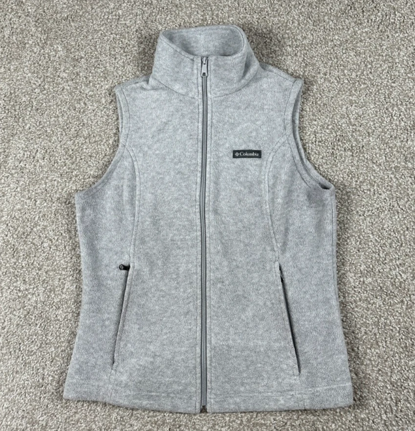 Chaleco polar Columbia para mujer gris medio Benton resortes cremallera completa cuello falso Foto 1 de 4