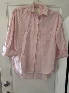Anthropologie || Camisa Maeve The Bennet Cuello Abotonado Rosa Claro XS Bonita - Imagen 1 de 12