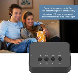 Car 1V3 2-in-1 Transmitter Receiver Wireless Audio For Speaker AU - Afbeelding 1 van 12