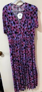 New Little Party Dress Size 20 Purple Multicoloured - Alexia Lilly Pilly - Picture 1 of 3