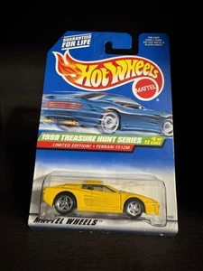 1999 HOT WHEELS TREASURE HUNT 5/12 YELLOW FERRARI F512M #933 - Picture 1 of 1