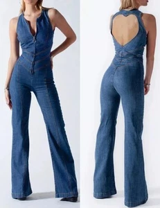 Neu mit Etikett Revice Denim Hollywood Heartthrob Denim Schlag Overall Herzausschnitt 2XL - Bild 1 von 14