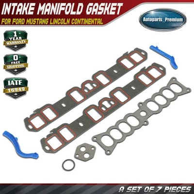 Engine Intake Manifold Gasket Set for Ford Mustang Lincoln Continental Town Car - Image 1 of 4