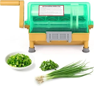 Taglierina commerciale manuale per scalogno tritatutto cipolla verde affettatrice, macchie... - Foto 1 di 7