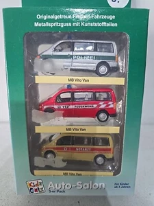 AUTO-SALON 1/72 SCALE EMERGENCY SERVICES - MB VITO VANS DIECAST MODELS BOXED 597 - Picture 1 of 4