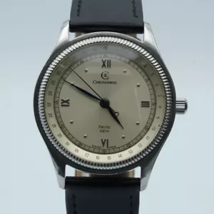 Chronoswiss Pacific Men's Watch Automatic Steel Vintage 38Mm - Picture 1 of 9