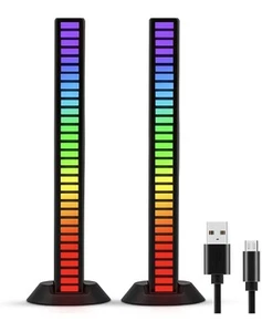 32 Bit Colorful Sound Pickup Ambient Lights with App Control, for Gaming, Car - Picture 1 of 6