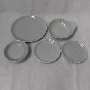 Hollydale Malibu Modern Grau Teller Suppenschalen Untertasse Porzellan 9 Stück - Bild 1 von 7