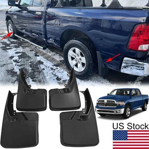 4Pcs Splash Guards Mud Flaps For Ram 1500 2500 3500 09-18 Without Fender Flares - Picture 1 of 10