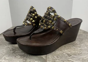 Cuña con tachuelas Tory Burch Marissa talla 8,5 - Imagen 1 de 9