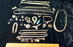 Lot of Vintage Estate Sterling Silver Jewelry Wearable Resale Resell Not Scrap - Picture 1 of 12