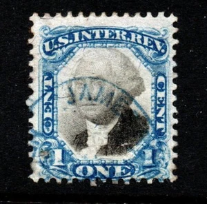 R103 UNITED STATES REVENUE STAMP, SECOND ISSUE HANDSTAMP CANCEL - Foto 1 di 1
