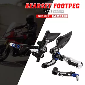 For BMW S1000XR 2019-25 M1000XR Carbon Fiber Adjustable Footpegs Rearsets Rear - Picture 1 of 9