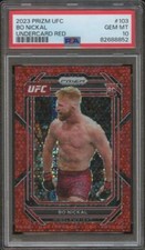 2023 Panini Prizm UFC BO NICKAL #103 RC Rookie Undercard Red /99 PSA 10 JA284