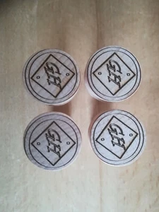 4 Bankhaken 19mm Holz mit eigenen Initialen Hobelbank Werkbank Rundbankhaken - Bild 1 von 2