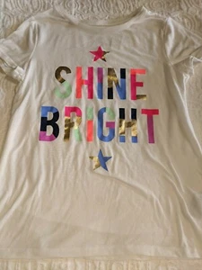Gap Kids girls sz. xxl "shine bright" short sleeved tee. Cute, fun - Picture 1 of 8