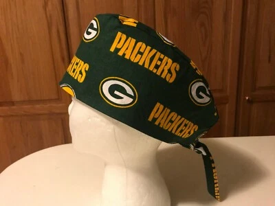 Sombrero Exfoliante o Chef Hombres Green Bay Packers Gorra Calavera Tela Algodón #3 Enfermería  Foto 1 de 4