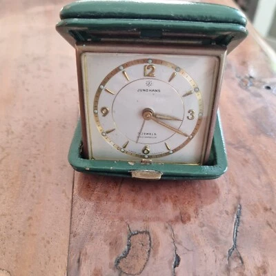 Junghans, Reisewecker,  7 Jewels, Shockproof, Handaufzug, funktionsfähig - Bild 1 von 4