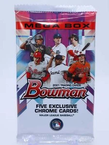2021 Bowman Baseball Cards Mega Box Bonus Chrome Pack (5 Cards) - Bild 1 von 3