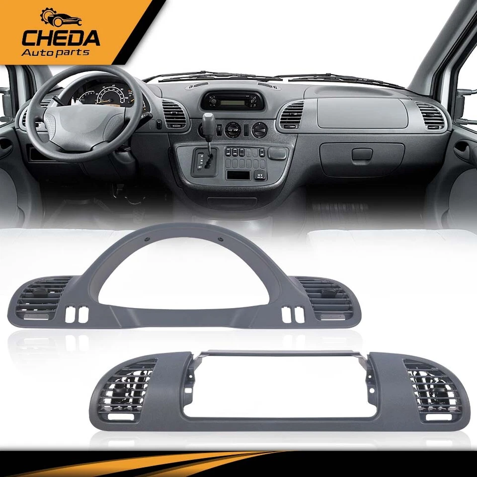 Painel de painel acabamento moldura com bocal AC compatível com 2002-2006 Dodge Sprinter 2500 3500 - Imagem 1 de 4