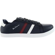 Ben Sherman Gerson Synthetic Navy Blue Low Lace Up Mens Trainers BEN3423 P13