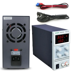 Fuente de alimentación de laboratorio DC regulable 0-30V 0-10A fuente de alimentación de laboratorio fuente de alimentación variable NUEVO DE - Imagen 1 de 9