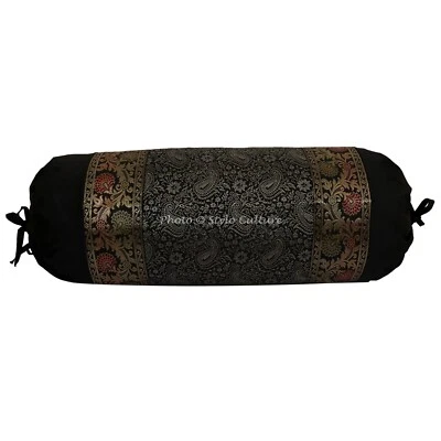 Funda de Almohada Cilindro 30 x 15 pulgadas Brocado Jacquard Foto 1 de 4