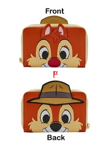 Cartera Loungefly Disney Chip and Dale Reversible Cosplay Cremallera Alrededor Exclusiva - Imagen 1 de 5