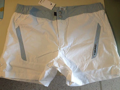 costume bermuda da bagno marca HEAD -  SHORT BLADE BIANCO e GRIGIO - Immagine 1 di 2