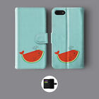 WATERMELON SUMMER FRUIT LEATHER WALLET PHONE CASE FOR IPHONE
