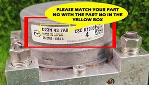 MAZDA 2 DJ/DL ABS Anti Lock Brake Pump Module Assembly D23N437A0 K1900 OEM JDM - Picture 1 of 11