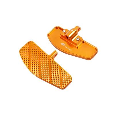 8" Mini Rider Orange Footboard Floorboards for Harley 1984-2017 Softail Dyna FX - Image 1 of 4