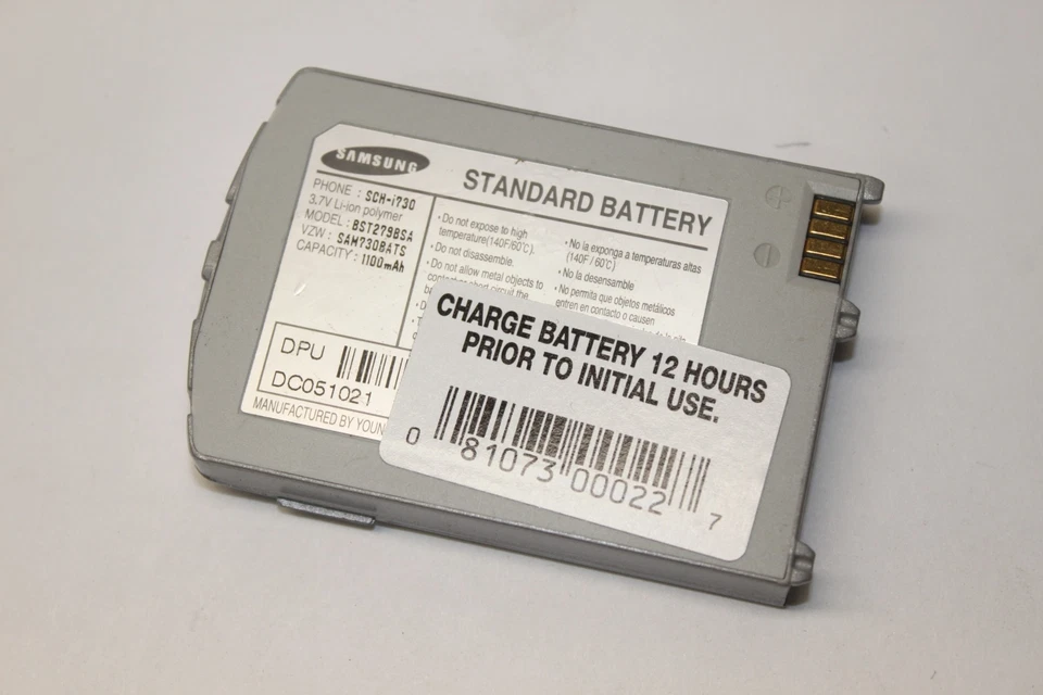 Batería de polímero de iones de litio estándar de repuesto OEM Samsung BST279BSA para SCH-i730 Foto 1 de 1