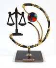 Gary Rosenthal Judaica souvenir AVOCAT métaux mélangés verre sculpture cadeau 6"