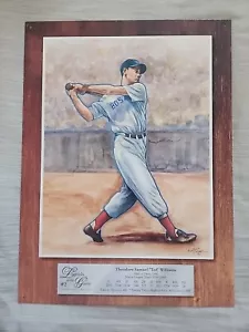 TED WILLIAMS 1997 Boston Red Sox Legends Of The Game Baseball Tin Sign #2 NEW - Picture 1 of 7