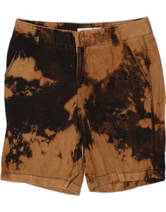 DOCKERS Womens Chino Shorts US 8 Medium W30 Brown Tie Dye Cotton CI18 - Picture 1 of 3