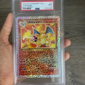2002 Pokemon Legendary Collection Set Break Box Topper #S1 Charizard PSA 9 MINT - Picture 1 of 15